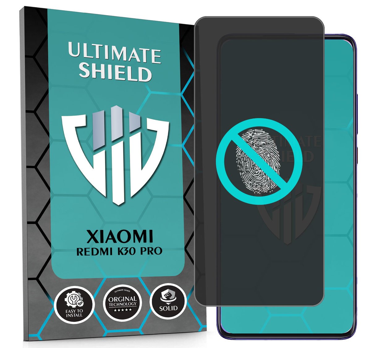 NAJLEPSZE SZKŁO 5D PEŁNE DO XIAOMI REDMI K30 PRO NIETŁUKĄCE ORYGINAŁ