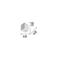Lampy pozostałe - Ideallux Ideal Lux LED downlight Dot Square, biały, aluminium, 3000 K - miniaturka - grafika 1