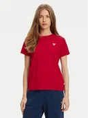 Koszulki i topy damskie - Guess Jeans T-Shirt W4YI10 J1314 Czerwony Regular Fit - miniaturka - grafika 1