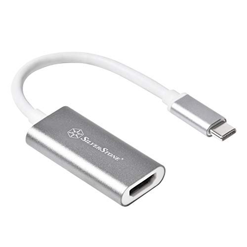 SilverStone SST-EP07C-E - Przejściówka USB 3.1 Typ C na HDMI V2.0b - szary