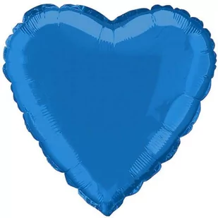 Amscan Balon foliowy "Serce", niebieskie, 18" HRT 10592 - Balony i akcesoria - miniaturka - grafika 1