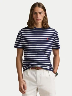 Polo Ralph Lauren T-Shirt 710938134007 Granatowy Slim Fit - Koszulki męskie - miniaturka - grafika 1