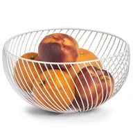 Pozostałe akcesoria kuchenne - Zeller Kosz na owoce metalowy 26,5 cm biały 27413z - miniaturka - grafika 1