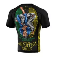 Kimona, stroje i obuwie - Octagon Rashguard Krótki Rękaw PREMIUM Jiu Jitsu Family - miniaturka - grafika 1