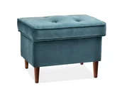 Pufy i podnóżki - Modny Podnóźek Na Nogach Z Drewna Malmo Morski Orzech - miniaturka - grafika 1