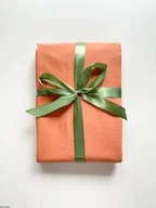 Obrusy i serwetki - Bawełniany obrus plamoodporny pomarańczowego koloru - miniaturka - grafika 1