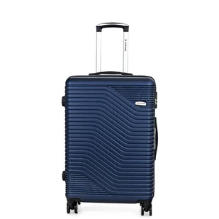 Walizka na kółkach Sapphire ST-140 granatowa - średnia M DUO - Walizki - miniaturka - grafika 1