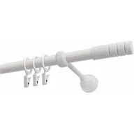 Karnisze - Karnisz DECASTYL Techno z kółkami Pojedynczy 320 cm Biały - miniaturka - grafika 1