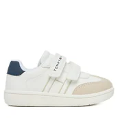 Buty dla chłopców - Sneakersy Tommy Hilfiger T1X9-34342-1269 M Biały - miniaturka - grafika 1