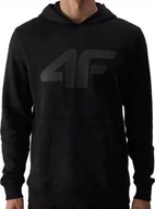 Bluzy męskie - BLUZA MĘSKA 4F Z KAPTUREM CIEPŁA DRESOWA BAWEŁNA KANGUREK SM1464 20S r. XL - miniaturka - grafika 1