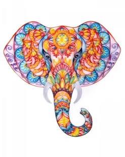 Zestaw do Quillingu Paski Magiczny Słoń 40x50 cm - Quilling - miniaturka - grafika 1