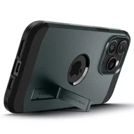 Etui i futerały do telefonów - Etui Spigen Tough Armor MagSafe z podstawką na iPhone 15 Pro - zielone - miniaturka - grafika 1