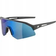 Okulary przeciwsłoneczne - Okulary przeciwsłoneczne Alpina Sonic Q-Lite black matt/blue mirror Os - miniaturka - grafika 1