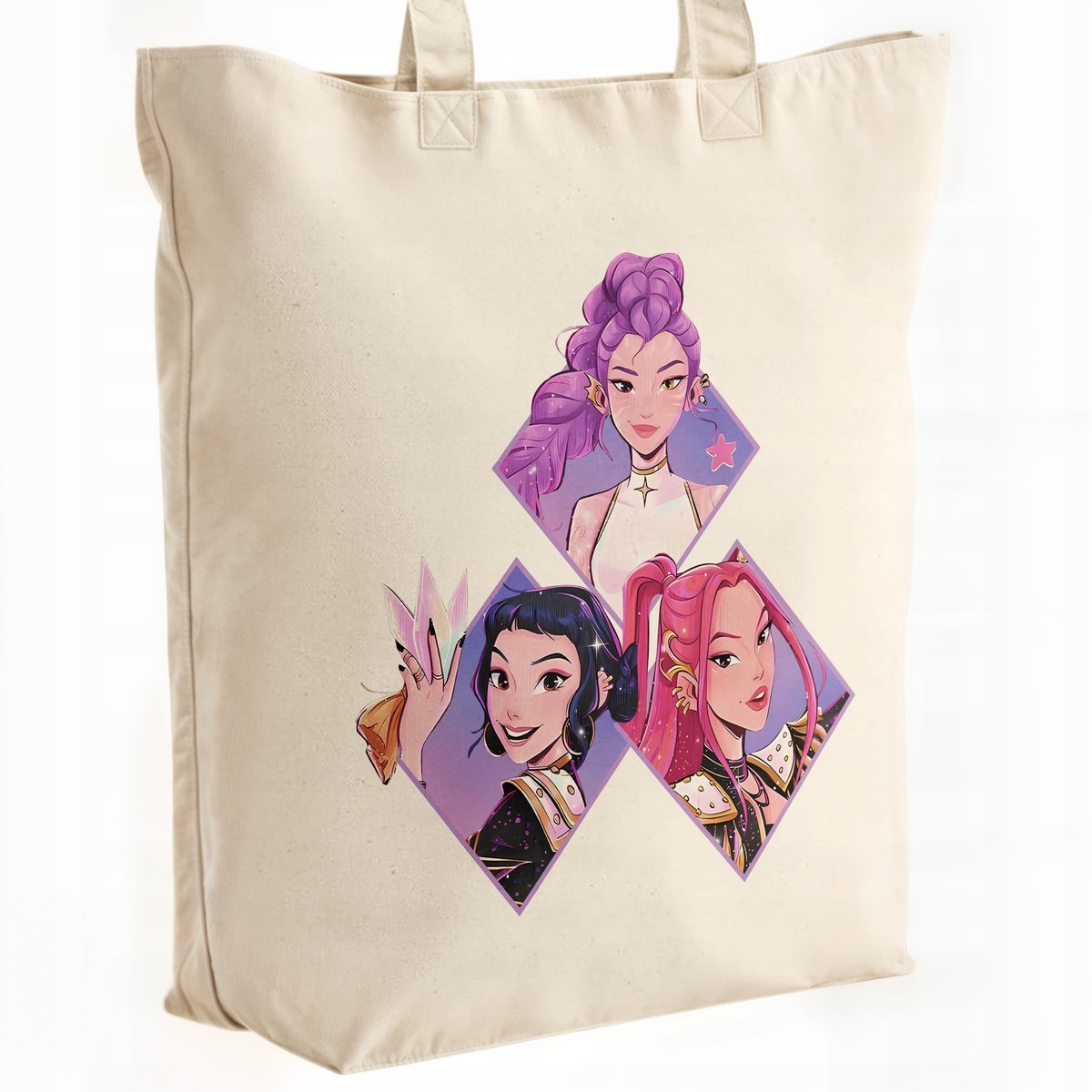 Torba bawełniana premium KPopowe Łowczynie Demonów Huntrix Saja Dla Fanów