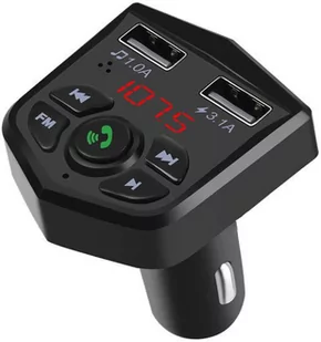 TRANSMITER FM BLUETOOTH ŁADOWARKA MP3 2xUSB SD LCD - Transmitery FM - miniaturka - grafika 3