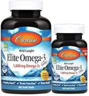 Witaminy i minerały dla sportowców - Carlson Labs Elite Omega-3 Gems Lemon 90 + 30 Softgels - miniaturka - grafika 1