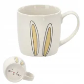 Kubki dla dzieci - Kubek dla dzieci CERAMICZNY zające uszy MIŁY 270 ml - miniaturka - grafika 1