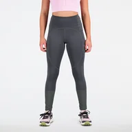 Spodnie sportowe damskie - Legginsy damskie New Balance WP31275ACK  czarne - miniaturka - grafika 1
