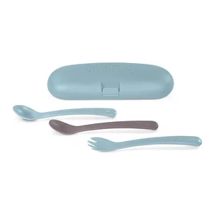 Miniland, Zestaw sztućców ergonomicznych Terra, morski - Sztućce dla dzieci Miniland, Zestaw sztućców ergonomicznych Terra, morski - Sztućce dla dzieci - miniaturka - grafika 1
