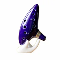 Instrumenty perkusyjne - Okaryna C-dur 12SED-AC-001 ceramiczna niebieska - miniaturka - grafika 1
