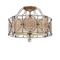 Lampy sufitowe - Elstead Lighting Marcella 3Lt Semi-Flush FE/MARCELLA/SF Elstead Lampa sufitowa stylowa abażurowa FE/MARCELLA/SF) - miniaturka - grafika 1