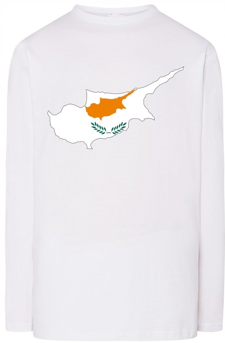 Cypr Flaga Męska Bluza Longsleeve Nadruk R.XL