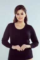 Koszulki i topy damskie - Eldar Irene koszulka z długim rękawem czarna 2XL - miniaturka - grafika 1
