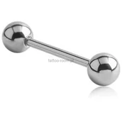 Piercing - Tytanowa klasyczna srebrna sztanga - miniaturka - grafika 1
