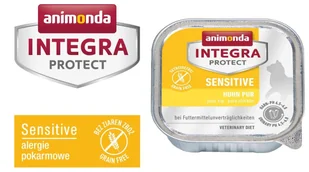 Animonda Integra Protect Sensitive dla kota smak kurczak tacka 16x100g - Mokra karma dla kotów - miniaturka - grafika 2