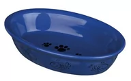 Miski dla kotów - Trixie TRIXIE Miska ceramiczna dla kota owalna |Dwie saszetki karmy Happy Cat GRATIS! - miniaturka - grafika 1