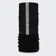 Czapki i chusty sportowe damskie - Komin wielofunkcyjny z polaru z elementami odblaskowymi Buff Safety Polar Reflective Black - miniaturka - grafika 1