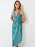 Sukienki - Mohito - Letnia sukienka midi - miętowy - miniaturka - grafika 1