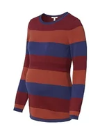 Swetry damskie - ESPRIT Maternity Sweter damski z długim rękawem, Brązowy - 210, XXL - miniaturka - grafika 1