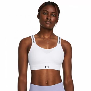 Bielizna sportowa damska - Biustonosz treningowy Under Armour UA Infinity High 2.0 Bra - biały - UNDER ARMOUR - grafika 1