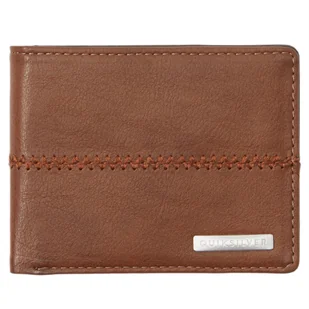 Portfel męski Quiksilver Stitchy Tri-Fold brązowy - Portfele - miniaturka - grafika 1