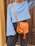 Torebki damskie - Torebka damska skórzana ręcznie robiona góralska Luisa - miniaturka - grafika 1