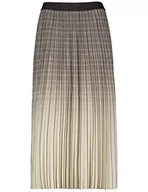 Spódnice - Gerry Weber Damska spódnica plisowana w kratkę, długa, szeroka, plisowana spódnica w kratkę, długa, Ecru/biały/brązowy nadruk, 34 - miniaturka - grafika 1