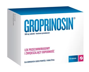 GEDEON RICHT Groprinosin 500 mg x 50 tabl - Przeziębienie i grypa - miniaturka - grafika 1