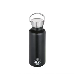 Cilio stalowa butelka termiczna 0,5 l śred 7 x 20,5 cm czarna CI-545685 - Butelki termiczne - miniaturka - grafika 1