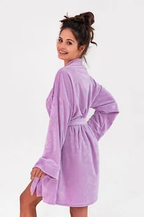 Szlafrok frotte linda jasny fiolet L/XL - Szlafroki damskie - miniaturka - grafika 2