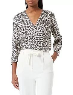 Bluzy damskie - Sisley Damska bluza 5RNPLQ024, czarno-biała 63J, S - grafika 1