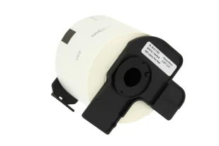 Zamiennik taśmy na rolce Brother DK11202 62x100mm czarny/biała - Etykiety do drukarek - miniaturka - grafika 1