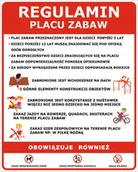 Akcesoria BHP - Tablica Regulamin placu zabaw 3, 80x100cm dibond 3mm - miniaturka - grafika 1