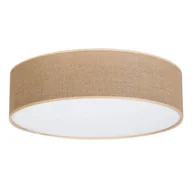 Lampy sufitowe - Britop Plafon LAMPA sufitowa JUTE 47924802 skandynawska OPRAWA abażurowa okrągła loft beżowa - miniaturka - grafika 1