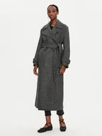 Płaszcze damskie - PINKO Płaszcz wełniany Calice 104041 A23R I75 Szary Regular Fit - miniaturka - grafika 1