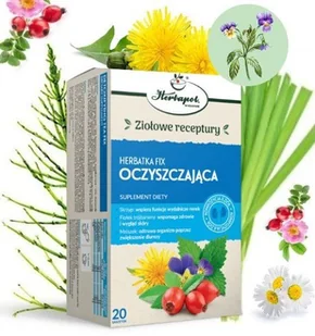 HERBATKA fix OCZYSZCZAJĄCA 8 Ziół na Oczyszczanie w Saszetkach HERBAPOL - Herbata - miniaturka - grafika 1