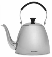 Czajniki na gaz - Srebrny czajnik z sitkiem do zaparzania herbaty 1,1L - Relos 3X - miniaturka - grafika 1