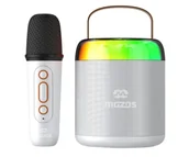 Głośniki przenośne - Mozos MK-WHITE głośnik przenośny z mikrofonem - miniaturka - grafika 1