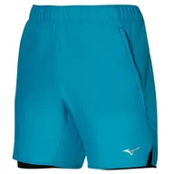 Spodenki męskie - Spodenki męskie Mizuno Core 7.5 2in1 Short Algiers Blue S - miniaturka - grafika 1