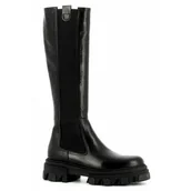 Kozaki damskie - Czarne wysokie sztyblety damskie CARINII - Carinii - miniaturka - grafika 1